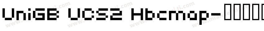UniGB UCS2 Hbcmap字体转换